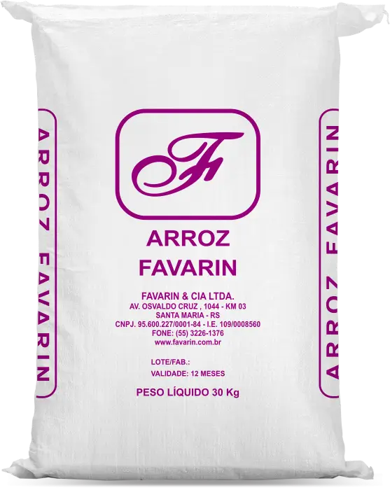 embalagem de arroz a granel Favarin roxo