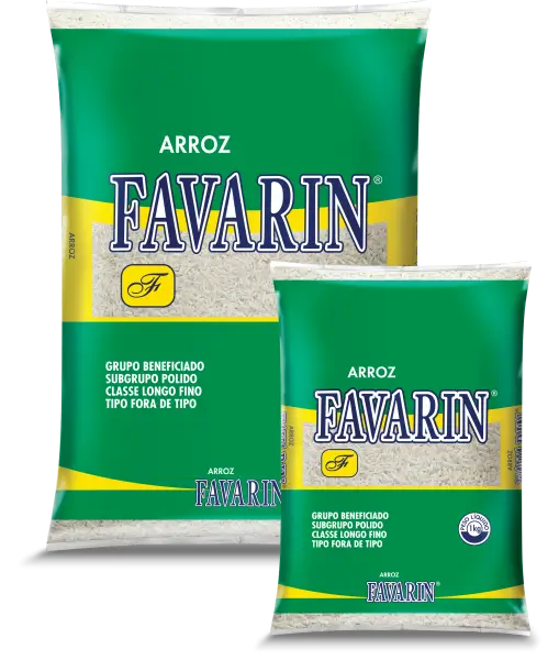 embalagem de arroz Favarin