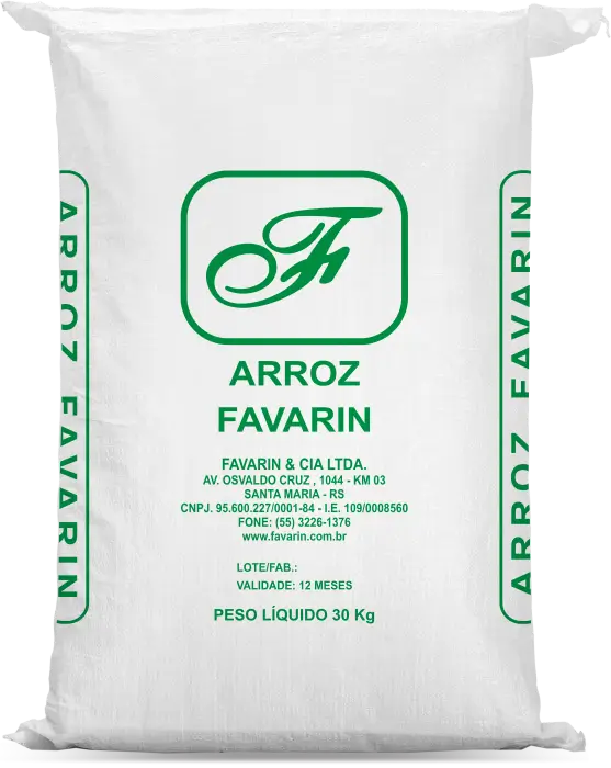 embalagem de arroz a granel Favarin verde