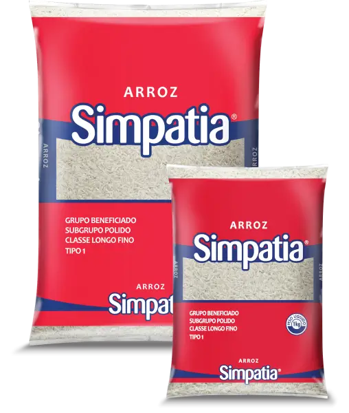 embalagem de arroz Simpatia Favarin