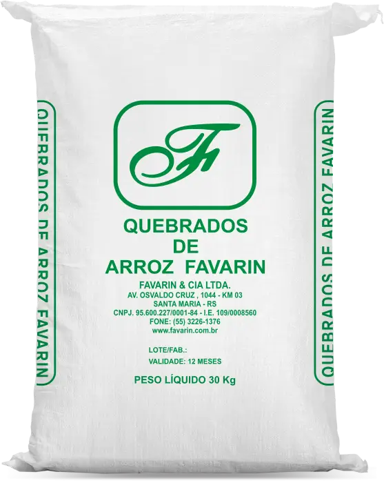 embalagem de quebrados de arroz Favarin